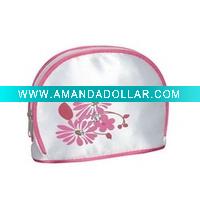 Wholesale Satin make up bag with printing for promotion