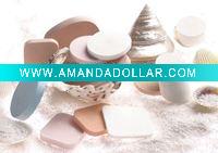 Wholesale beauty Cosmetic facial NR latex wedge sponge puff for loose powder makeup
