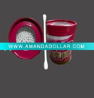 Wholesale paper stick cotton buds in paper round container