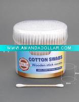 wooden handle 100%pure cotton buds