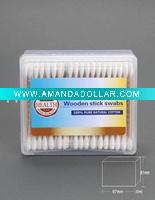 Wholesale wooden stick cotton swab