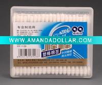 100pcs cotton buds in plastic stick