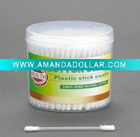 plastic stick cotton swabs