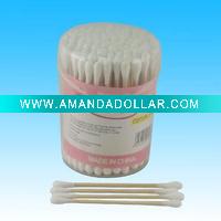 Wholesale 100 pcs Round box ball lid wooden cotton swabs