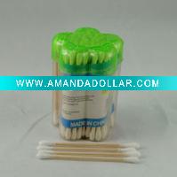 Wholesale 100 pcs wooden cotton swabs
