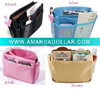 Wholesale ladies purse insert pockets tote bag organizer