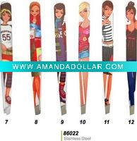 Wholesale stainless steel cosmetic tweezer
