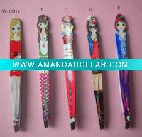 Wholesale eyebrow tweezer in beautiful girl design