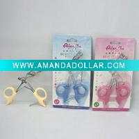 Metal plastic handle eyelash curler