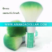 Acrylic cosmetic powder brush(green)