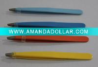 Wholesale cosmetic eyebrow tweezers in powered finished