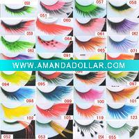 coloured/winged party eyelash