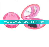 Wholesale double plastic makeup mirror