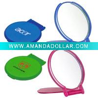 Wholesale NMR001 round plastic compact mirror