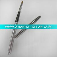 retractable cosmetic lip brush