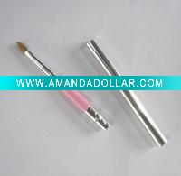 Wholesale Pink retractable lip brush