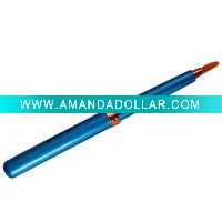 Blue retractable lip brush