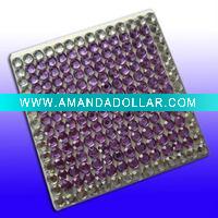 Wholesale aluminum pocket jeweled mirror