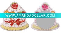 Wholesale acrylic cosmetic mirror with diamond