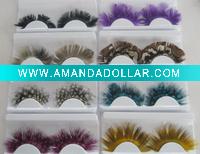 fashion feather eyelash