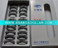 Wholesale Free shipping+Low price machine made Black false eyelashes (01#)