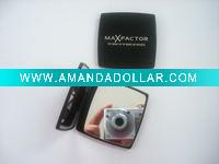 Square shaped plastic pocket mirror