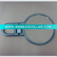 057# round foldable sigle sided plastic cosmetic mirror