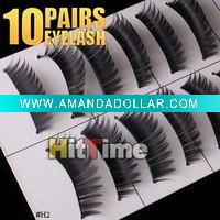 10 Pair Thick Soft Long False Eyelashes Eye Lashes #H2