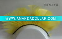 Red feather eyelash