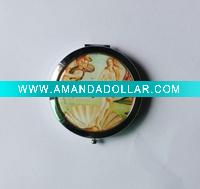 Wholesale round pocket mirror, metal pocket mirror