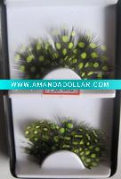Wholesale Delicate Colorful Handmade Spotted Feather Eyelashes