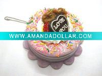 Wholesale Mirror Key Chain Artificial Cake