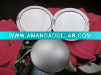 Wholesale plastic double side pocket mirror