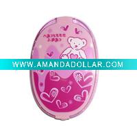 Wholesale Oval mini plastic mirror