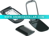 Wholesale fashion fold mirror with comb