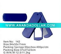 Wholesale promotional pocket mirror with comb
