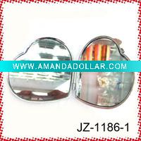 2011 heart shaped double side mirror