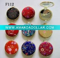 Wholesale brocaded pocket mirrors