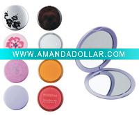 double sides plastic cosmetic mirror