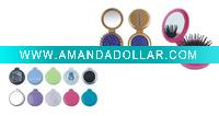 Wholesale pocket mirror with comb