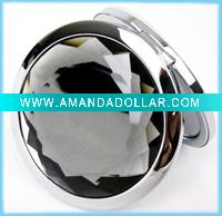 Wholesale fashion crystal glass pocket cosmetic mirror