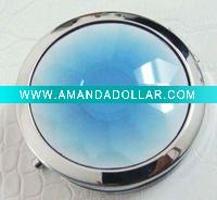 crystal glass cosmetic mirror
