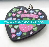 Wholesale heart shape cosmetic mirror,mini mirror