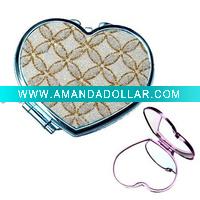 Wholesale heart shape makeup mirror,cosmetic mirror