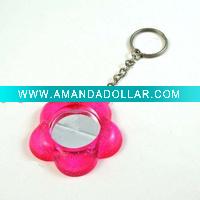 plastic cosmetic mirror,flower shape mirror