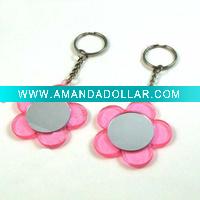 Wholesale plastic cosmetic mirror,flower shape mirror
