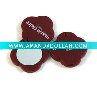 plastic cosmetic mirror,flower shape mirror