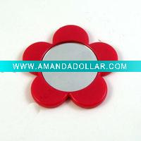 plastic cosmetic mirror,flower shape mirror