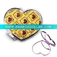 heart shape makeup mirror,cosmetic mirror
