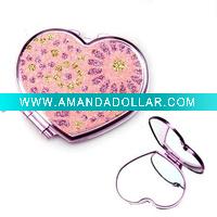 heart shape makeup mirror,cosmetic mirror